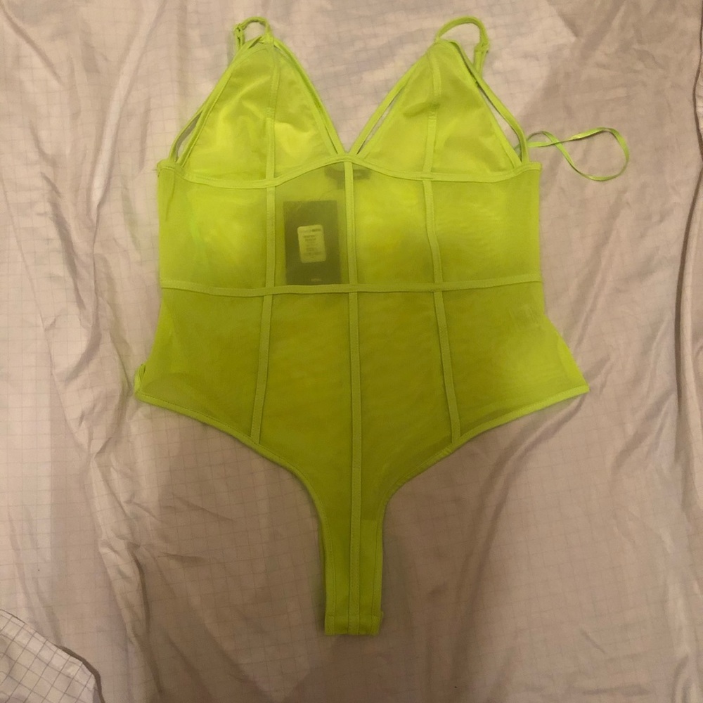 Mesh green highlighter top
